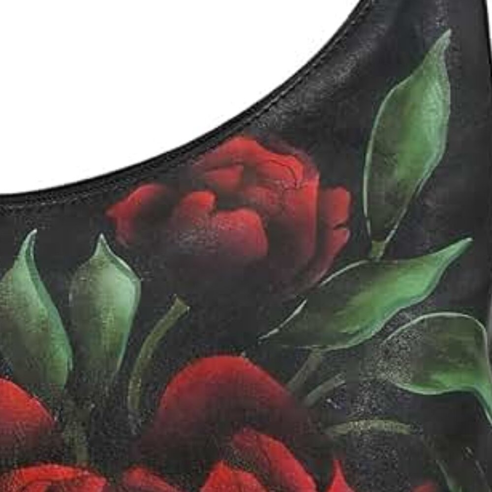 Anuschka Women's Original Hand-Painted Genuine Leather Ruched Hobo NEW Dust Bag - Picture 7 of 8
